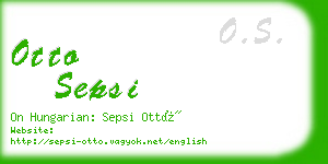 otto sepsi business card